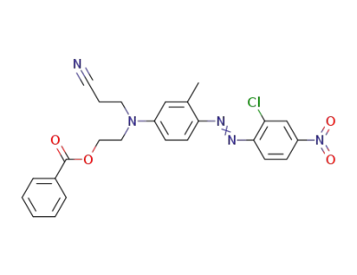 2-{4-[(2-chloro-4-nitrophenyl)azo]-N-(2-cyanoethyl)-3-methylanilino}ethyl benzoate