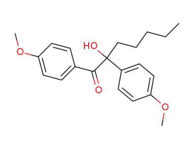 2-Hydroxy-1,2-bis-(4-methoxy-phenyl)-heptan-1-one