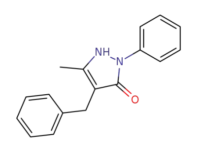 4-benzyl-5-methyl-2-phenyl-1,2-dihydro-pyrazol-3-one